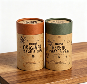 <span class=keywords><strong>Caja</strong></span> <span class=keywords><strong>de</strong></span> Cartón Redonda Ecológica con Logotipo Personalizado, Envase <span class=keywords><strong>de</strong></span> Tubo <span class=keywords><strong>de</strong></span> Papel Kraft <span class=keywords><strong>de</strong></span> Grado Alimenticio para Té y Especias - Product Image 2