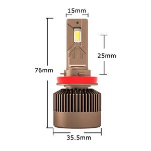 Nueva llegada 18000lm LED xenón faro delantero bombilla globes12V 24V 180 vatios tres tubos de calor accesorios para automóviles H8 H11 - Product Image 2