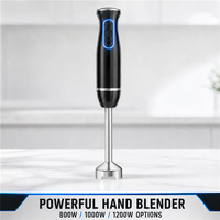Blender Tangan Elektrik dengan Layar LED, Kontrol Tombol, Motor DC, Fungsi Turbo Kecepatan Variabel, dan Poros Baja Tahan Karat