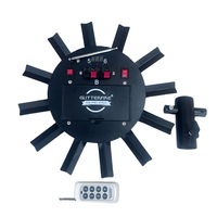 Télécommande sans fil pour machine à étincelles froides de scène à 12 jets unilatéraux, support en fer 12 canaux alimenté par piles AA pour événements festifs