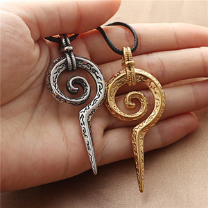 Spiral Stainless Steel Pendant Unisex Necklace Geometric Themed <b>Charm</b> 190174 - Product Image 3