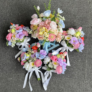 <span class=keywords><strong>Bouquet</strong></span> da Damigella Colorati in Seta Artificiale con <span class=keywords><strong>Tulipani</strong></span>, Rose e Peonie per Matrimoni, Feste e Decorazioni Domestiche - Product Image 2