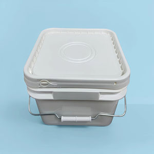 ถังพลาสติกทรงเหลี่ยมมีฝาปิด ขนาด <span class=keywords><strong>2</strong></span>.1 แกลลอน/8 ลิตร หนา 60 มิล ปากกว้าง ปิดผนึกแน่น - Product Image 3