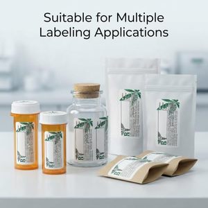Etiqueta Adhesiva Médica Personalizada, Resistente al Aceite, Cumple con la Normativa de California, Símbolo Universal RX, para Botellas de Medicamentos - Product Image 5