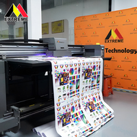 Impresora UV Híbrida de Formato Ancho de 1800 mm con 4 Cabezales I3200 para Impresión Multimaterial