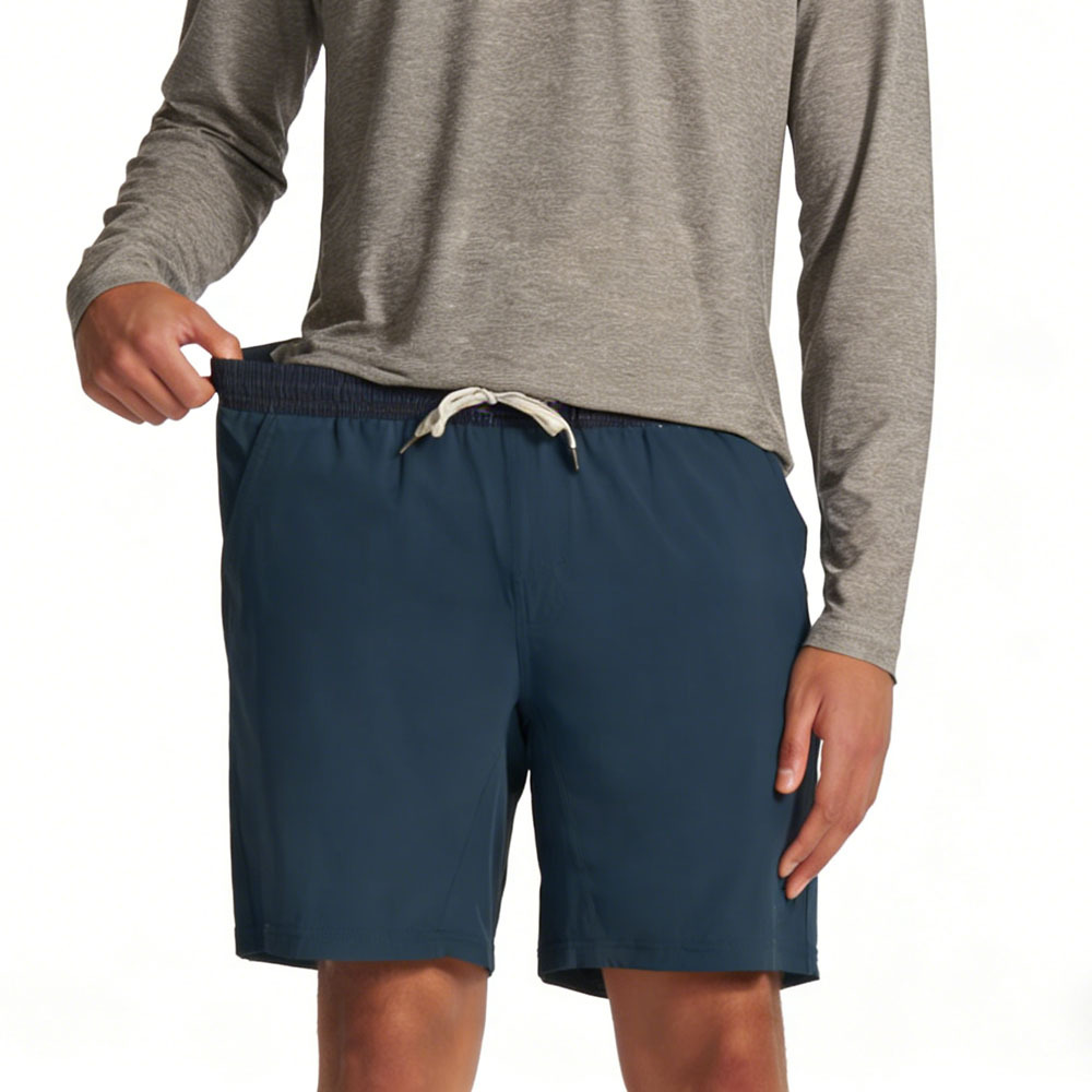 Custom 4-Way Stretch Mens Elastic Waist Workout Shorts Quick Dry 2 in 1 Mens Running Gym Active Shorts Men's Shorts