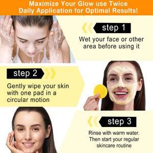 Almohadillas Limpiadoras de Cúrcuma y Ácido Kójico YECUCE que Revitalizan la Piel y Realzan el Brillo Natural de la Piel - Product Image 2