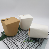 Nudelbox Dönerbox Kebab-Papierbox Individueller Logo-Druck Biologisch Abbaubar 14oz 16oz 26oz 32oz