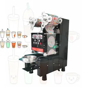 Tray Sealer Plastic Tray Size Container 90mm Caliber Sealing Machine Automatic Plastic Cup Sealing Machines