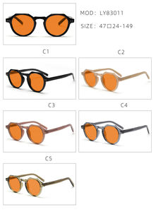 ユニセックスパーソナリティレトロプレートフットブルーTRPC素材フラットライトフレーム男性女性近視アンチブルーライトブロッキンググラス - Product Image 4