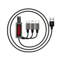 Type C 2.7A 480mbps Nylon tressé LED affichage charge rapide USB C câble de données pour iPhone 15 16 accessoires de téléphone portable caméra