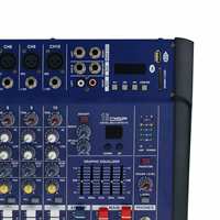 Amplificateur de mixage audio professionnel 2000watts 10 canaux amplificateur de mixage de puissance à coque métallique