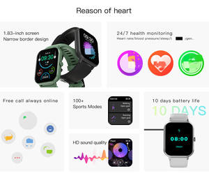 Reloj Inteligente Deportivo ZL54CJ de 1.83 Pulgadas con Calidad de Sonido HD, Monitor de Salud, Frecuencia Cardíaca, Modos Deportivos, Reloj de Fitness de Tendencia 2026 - Product Image 2