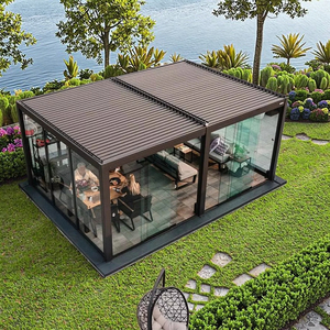<span class=keywords><strong>Pergola</strong></span> électrique à persiennes à capteur de pluie au meilleur <span class=keywords><strong>prix</strong></span> d'<span class=keywords><strong>usine</strong></span> pour zone ombragée - Product Image 1