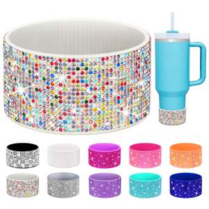 Funda de Silicona con Diamantes Brillantes para Vasos Stanley Cup de 40/30/20 oz, HydroJug Traveler, Simple Modern y Owala Tumbler de 40 oz - Product Image 2