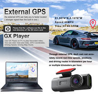 Kamera Dasbor Mini 4K Lensa Ganda Depan & Belakang 1080p WiFi GPS Perekam Video Kotak Hitam Mobil