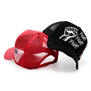 Brodé Concevez votre propre casquette de camionneur en daim à 5 panneaux en maille personnalisée de haute qualité - Product Image 5