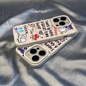 Dễ Thương Thỏ Graffiti Mềm Silicone Trường Hợp Điện Thoại Cho <span class=keywords><strong>Iphone</strong></span> 14 Pro Max 12 XS Đẹp Sáng Tạo Thiết Kế Máy Ảnh Bảo Vệ Cho <span class=keywords><strong>Apple</strong></span> - Product Image 1