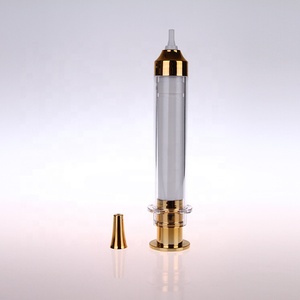 Toptan 10ml kozmetik boş şırıngalar ambalaj siyah gümüş altın şırınga kozmetik şırınga göz kremi için havasız şişe - Product Image 4