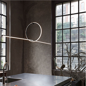 Lustre design minimaliste nordique pour la maison, unique, créatif, moderne, pour café, table, bar, long, élégant, restaurant moderne - Product Image 3