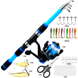 Tige pliable en fibre de verre de carbone 42cm pour la <span class=keywords><strong>carpe</strong></span> d'eau douce de la mer Mini télescopique ultraléger pour le jeu de moulinets <span class=keywords><strong>Shimano</strong></span> Daiwa pour la basse - Product Image 3