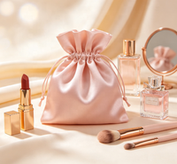Sacs cadeaux personnalisés en satin de polyester avec cordon de serrage pour montres, sacs de Noël, cadeaux de fête Sweet 16, sacs de rangement pour bijoux, sacs de fête