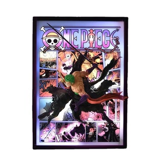 3D un pezzo Luffy Zoro stereografico Anime figura di Design creativo dipinto miglior regalo per ragazzo e ragazza - Product Image 1