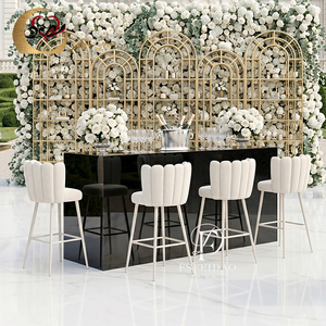 Mesa de Barra Comercial Contemporánea de Acero Inoxidable para Hotel, Sala de Estar, Bodas, Exteriores y Bodega - Product Image 3