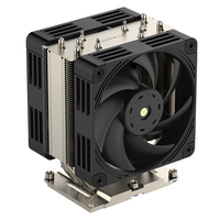 Radiateur rectangulaire LGA3647 4U avec caloduc actif pour processeur COOLSERVER, tour silencieuse pour ordinateur de bureau, double ventilateur