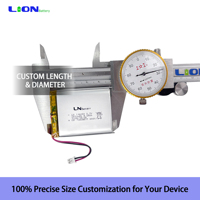 LN 104050 2500mAh 3.7V Baterai Lithium Polymer Isi Ulang Li-ion/Li-po dengan Katoda NCM 300 Siklus untuk Peralatan Listrik