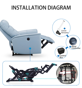 TOMUU-Actuador Lineal de <span class=keywords><strong>Motor</strong></span> deslizante de estructura compacta para cama eléctrica, sofá, silla de masaje, 12/24V - Product Image 6