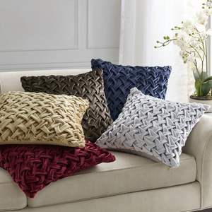 High Quality DB Square <b>Decor</b> <b>Pillow</b> Luxury Modern Floral Woven Fabric Portable and Soft for Bedroom Living Room or Home Use - Product Image 5