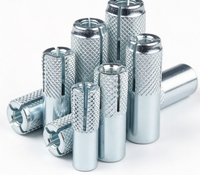Cheville d'expansion en acier M6 M8 M10 M12, haute qualité, zinc bleu, cheville murale, OEM, grade 4.8
