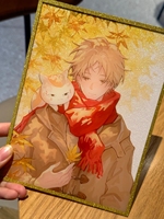 Cadre photo acrylique personnalisé Vigreat, impression d'art de dessin animé japonais sur papier cartonné, impression holographique Lomo Shikishi