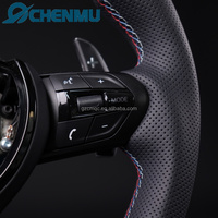 Volant de voiture en cuir à fond plat, fourni par l'usine, pour BMW F30 F10 F22 F25 F31 F11 F18 F06 F01 F15 F20 F32 F44 F45 M3 M4 M5