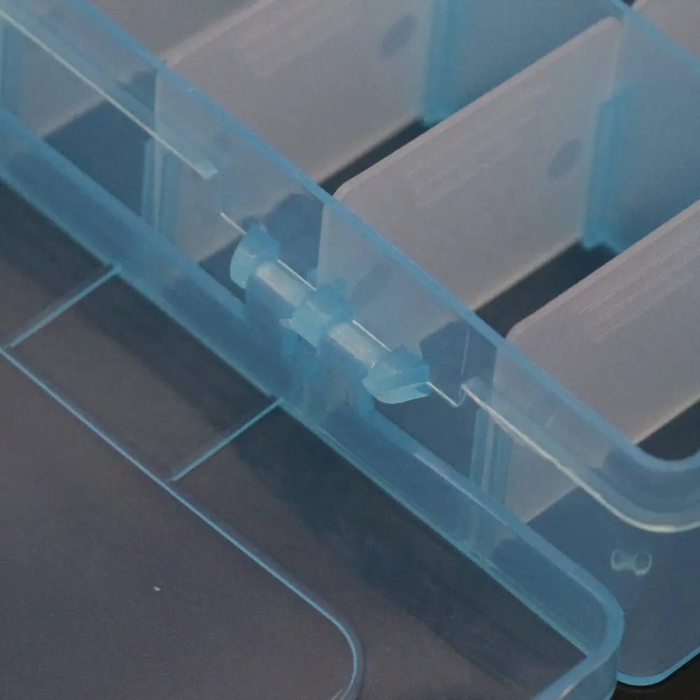 플라스틱 저장 상자 하드웨어 도구에 대 한 투명 한 플라스틱 주최자 상자