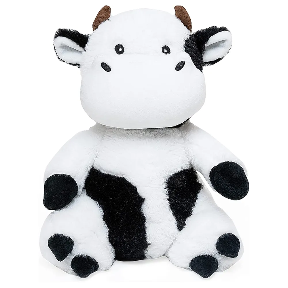 प्यारा गाय आलीशान खिलौना भरवां पशु खिलौने खेत पशु नरम गाय आलीशान बच्चों के लिए