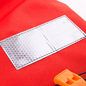 Chaleco salvavidas. Chaleco salvavidas <span class=keywords><strong>rojo</strong></span> de tamaño adulto tipo 75N altamente reflectante para uso <span class=keywords><strong>mar</strong></span>ítimo-Pieza trasera portátil para uso <span class=keywords><strong>en</strong></span> <span class=keywords><strong>el</strong></span> chaleco de <span class=keywords><strong>rescate</strong></span> <span class=keywords><strong>en</strong></span> <span class=keywords><strong>el</strong></span> <span class=keywords><strong>mar</strong></span> - Product Image 6