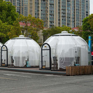 บ้านโดมใสทรงฟองอากาศโพลีคาร์บอเนตกันน้ำขนาด 2.5 เมตร พร้อมห้องน้ำ สำหรับพักแรมในรีสอร์ท สกายเฮาส์ - Product Image 5