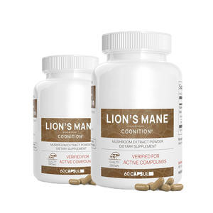 Approvisionnement d'usine Dent Barbue Champignon Crinière de <span class=keywords><strong>Lion</strong></span> Hericium Capsule de qualité alimentaire pour le soutien du cerveau Supplément en gros - Product Image 1
