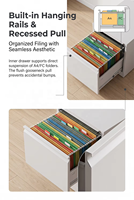 Armoire de rangement en acier à tiroirs multiples verrouillable, anti-poussière, durable, en métal, pour la sécurité des documents, prix d'usine