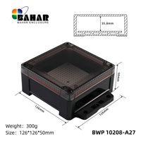Boîtier en plastique électronique boîtier étanche boîtier de jonction boîtier ABS haute qualité BAHAR boîtier BWP 10208-A