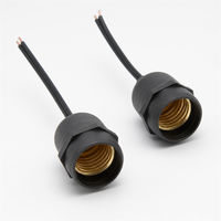 Douille E27 mâle/femelle étanche IP35 pré-câblée, base simple, contact en cuivre pur, pour lampe murale extérieure de jardin