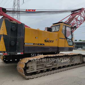 La vente à bas prix SANY 55 tonnes a utilisé la grue de chenille, bon fonctionnement grue hydraulique de chenille de SCC550A-6 de Sany - Product Image 1