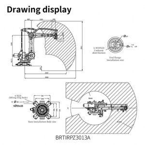 Bras de robot de manutention et de palettisation Brent, robot industriel à six axes pour le moulage par injection et l'estampage - Product Image 2