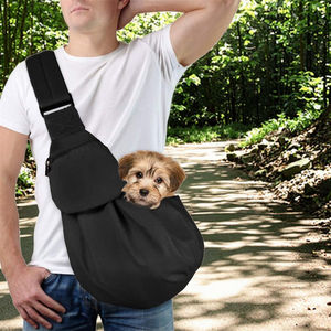 <span class=keywords><strong>Modern</strong></span> stil taşınabilir Crossbody köpek kedi taşıyıcı nefes örgü el-ücretsiz günlük seyahat Sling Snap düğmesi kapatma ile - Product Image 2