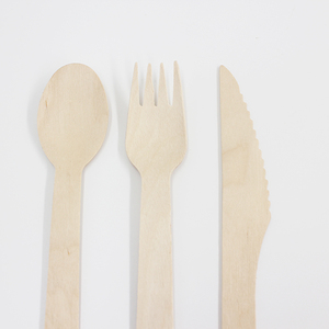 Jimao 160mm <span class=keywords><strong>en</strong></span> gros jetable couteau <span class=keywords><strong>en</strong></span> <span class=keywords><strong>bois</strong></span> fourchette cuillère écologique compostable pour la fête - Product Image 5