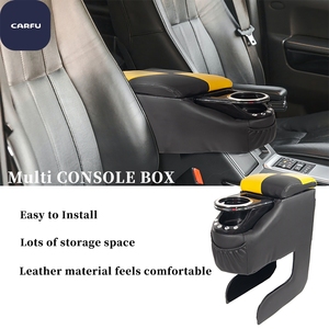 Carfu Plastic Car Interior Accessories Hot Selling Armrest Drink Holder Factory Wholesale <b>Console</b> Box Interior Kits - Product Image 4