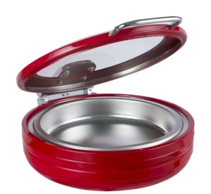 HD Hotel Kitchen Equipment 304 Stainless Steel Induction Chafer 9L Dish <b>Buffet</b> Food <b>Warmer</b> Golden Glass Y402 Hotel Kitchen Equip - Product Image 2