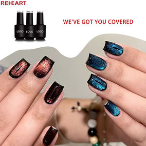 세미 퍼머넌트 오가닉 컬렉션 캣츠아이 젤 네일 폴리시, 눈부신 매니큐어 통기성 프라이빗 라벨 마그네틱 네일 폴리시 세트 - Product Image 5